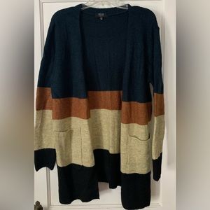 Woman’s Modern Canvas  long cardigan
